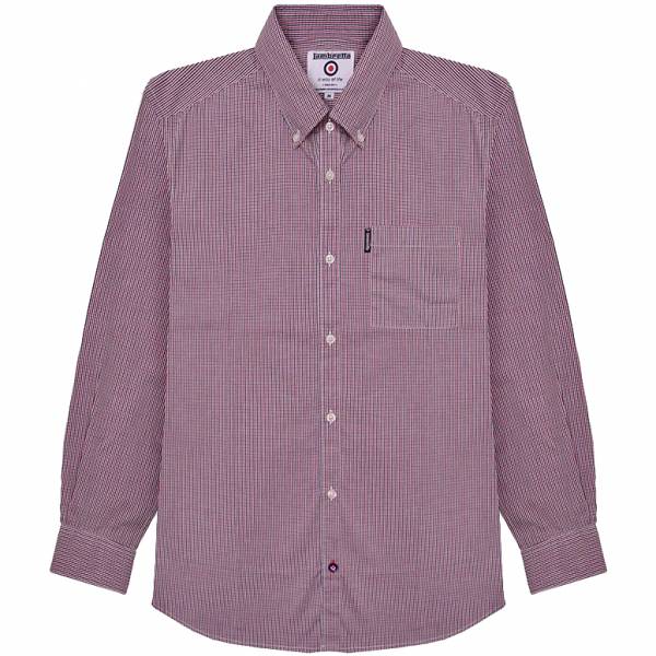 Lambretta Gingham Check Hombre Camisa de manga larga RWIS1384