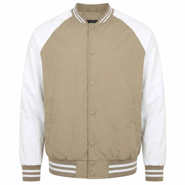 BRAVE SOUL® Bayblack Hombre Universidad Chaqueta bomber MJK-BAYSTONE-1