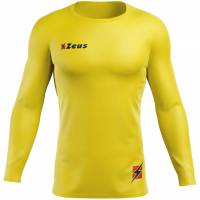 Zeus Fisiko Haut base-layer Haut de sport à manches longues jaune