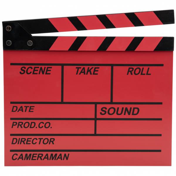 HIDETOSHI WAKASHIMA &quot;Mr. Nagatomo&quot; Clapperboard czerwony