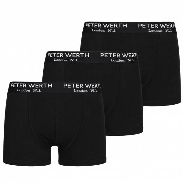 Peter Werth London N.1 Jefferson Herren 3er-Pack Boxershorts PM00001-BLK