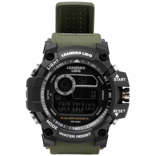 LEANDRO LIDO &quot;Palermo&quot; Unisex Sports Watch dark green