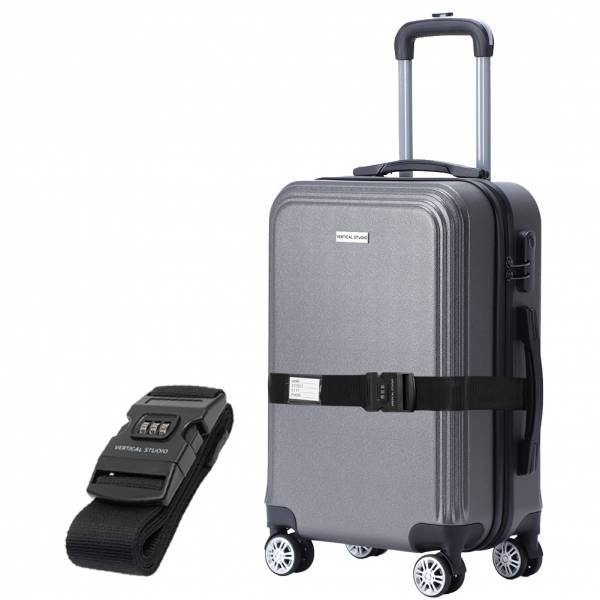 VERTICAL STUDIO &quot;Bergen&quot; 20&quot; Maleta de cabina gris incluye correa de equipaje GRATIS