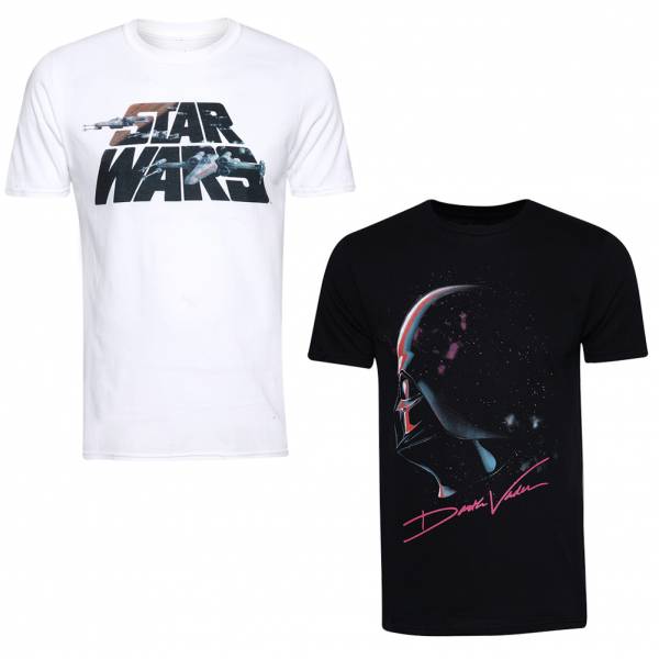 Lizenz STAR WARS Light & Darkside Heren T-shirt 2-pak POMPK499MUL