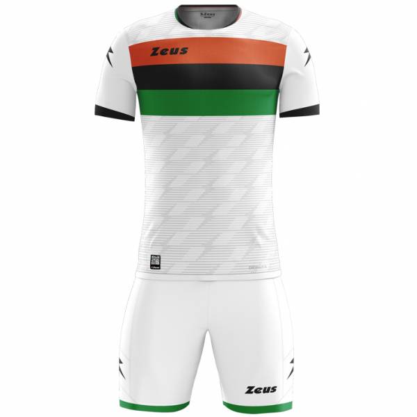 Zeus Icon Teamwear Set Maillot avec short blanc noir vert