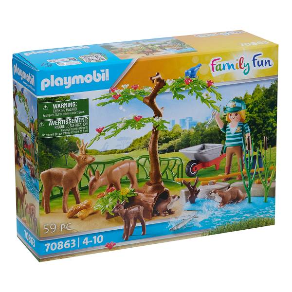 PLAYMOBIL® Dierentuinverzorger met dieren Set 70863