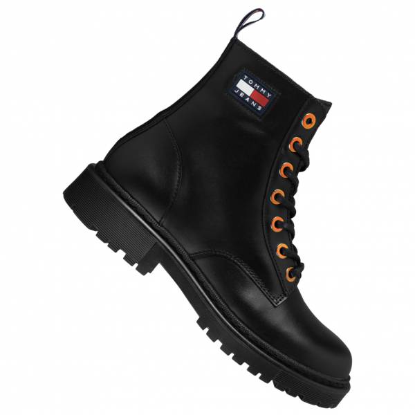 Tommy Hilfiger Jeans Badge Biker Femmes Bottes en cuir EN0EN01537BDS