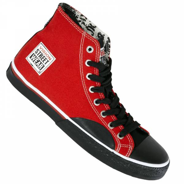 Vision Street Wear Schuhe Canvas Hi red/black