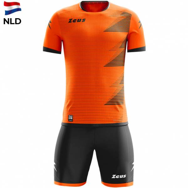 Zeus Mundial Teamwear Set Maglia con pantaloncini arancione nero