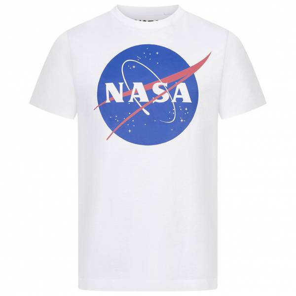 NASA Circle Logo Hombre Camiseta TMMTS007WHT
