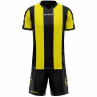 Givova Voetbaltenue Shirt met Shorts Kit Catalano geel / zwart