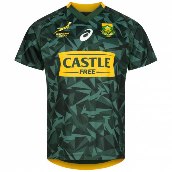 Sudafrica Springboks ASICS Rugby SEVENS 7S Uomo Maglia per il gioco in casa 2111A259-300