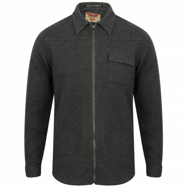 Tokyo Laundry Rockfield Full Zip Collar Herren Zipper 1E9763 Charcoal
