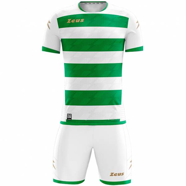 Zeus Icon Teamwear Set Maillot avec short blanc vert