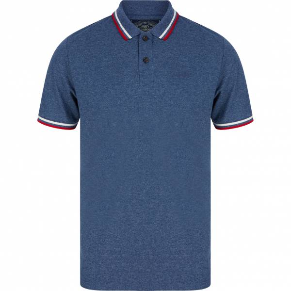 Tokyo Laundry Thornwood Heren Poloshirt 1X15426R1 Blauw gewassen