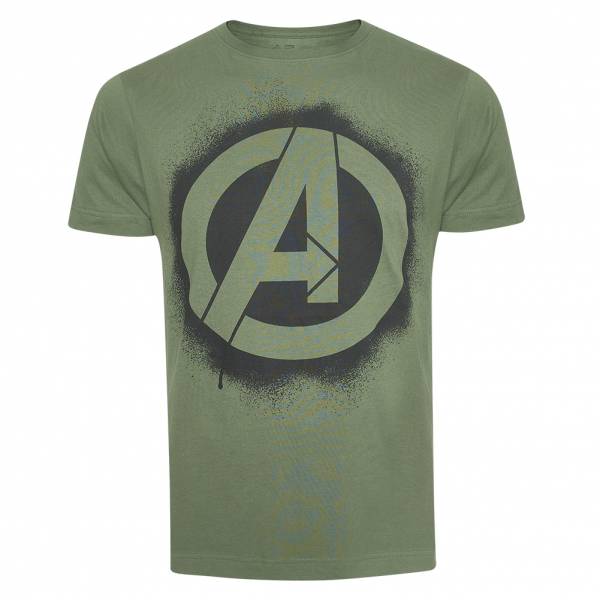 AVENGERS Marvel Stencil Logo Hombre Camiseta FAMTS954MIL