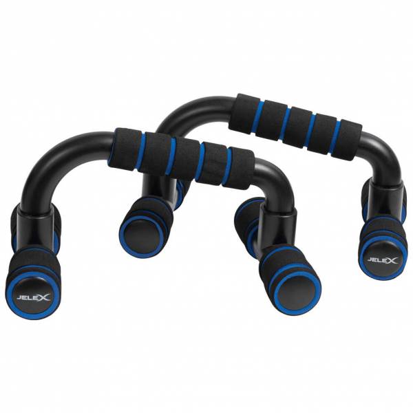 Image of JELEX Gain Hard Push Up Bar Maniglie per flessioni nero blu