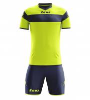 Zeus Kit Apollo Set da calcio + Shorts 2 pezzi giallo fluo/blu