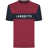 Lambretta Burgundy Uomo T-shirt SS9819-BURG/NAVY