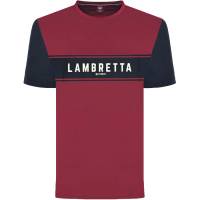 Lambretta Burgundy Hombre Camiseta SS9819-BURGO/MARINO