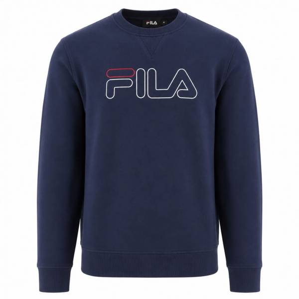 FILA "JDN" Retro Crew Bluza LMSPM006-Granatowy