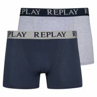REPLAY Boxer Style Cuff Logo Men Boxer Shorts Pack of 2 I101143-N145