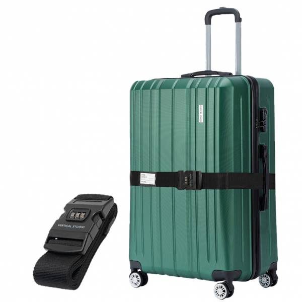 VERTICAL STUDIO &quot;Silkström&quot; 24&quot; Valise vert avec sangle de bagage GRATUITE