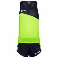 Zeus Kit Robert Uomo Tuta da atletica leggera Maglia con pantaloncini giallo