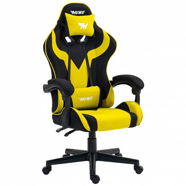 MUWO &quot;MystiX&quot; e-sport Chaise de jeu jaune