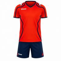 Zeus Kit Volley Fauno Uomo Maglia + Shorts Uomo blu/rosso