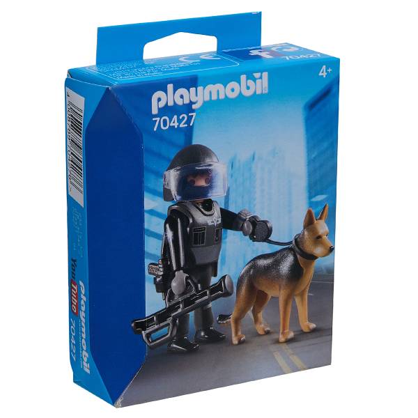 PLAYMOBIL® Agente di polizia SEK con cane 70427