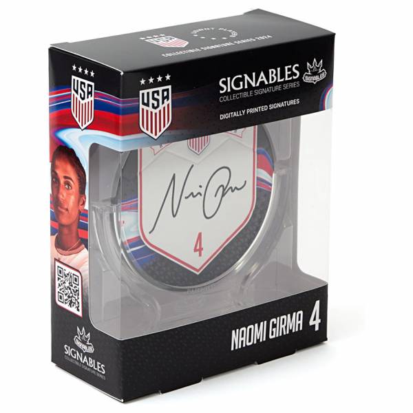 USA Naomi Girma #4 Pallone da calcio Oggetto da collezione 14 cm 850056417785