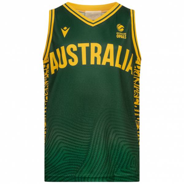 Image of Australia Pallone da basket macron Indigenous Bambini Maglia verde