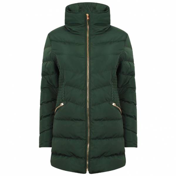 Piumino da donna Tokyo Laundry Neck Longline 3J11546 Verde