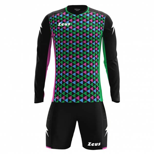 Zeus Kit Port.Vintage Herren Torwarttrikot Set verde/fuxia