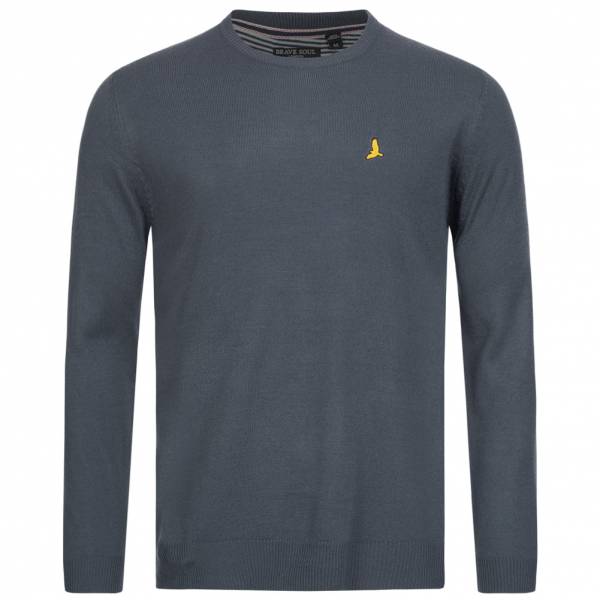 BRAVE SOUL Einstein Herren Sweatshirt MK-248EINSTEINB DENIM