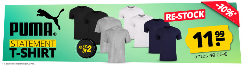 PUMA Statement Tees pack of 2 solo 11,99 €