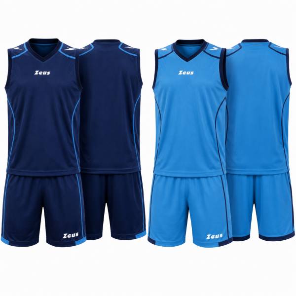 Zeus Kit Basket Fauno Kit da basket reversibile blu-royal blue