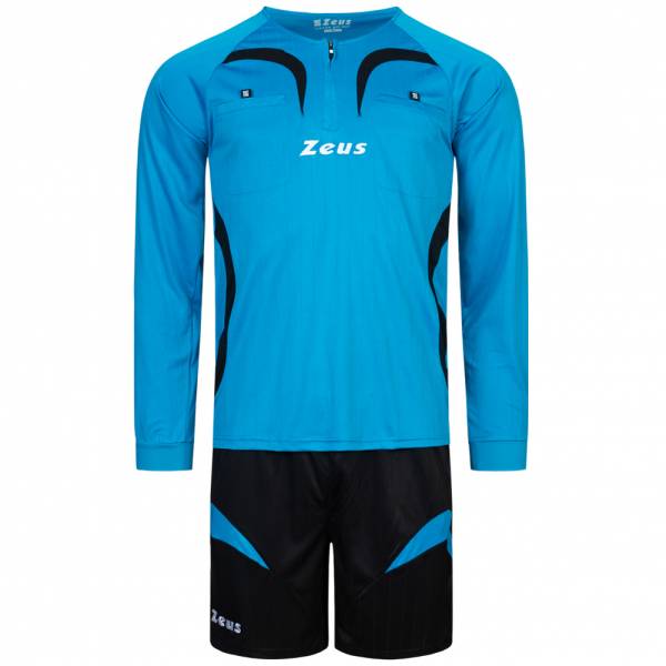 Zeus Men Referee Kit Jersey and Shorts Blue