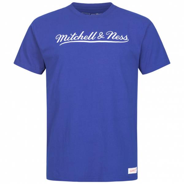 Mitchell & Ness Script Hommes T-shirt MN-BRA-SCRPTLOGOTRAD-ROYWHT