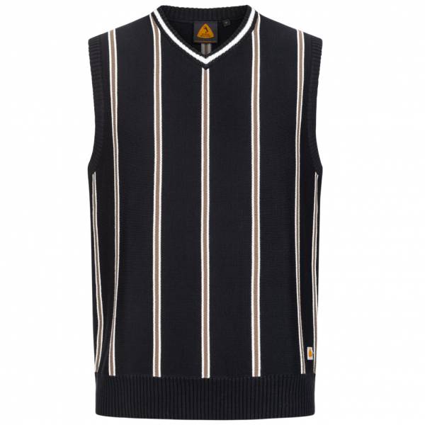 Boris Becker Knitted Retro Heren Trui zonder mouwen 245614-zwart