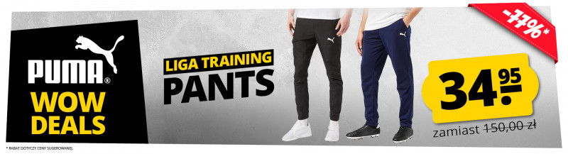 PUMA WOW Deal Liga Pants tylko 34,95 Zł
