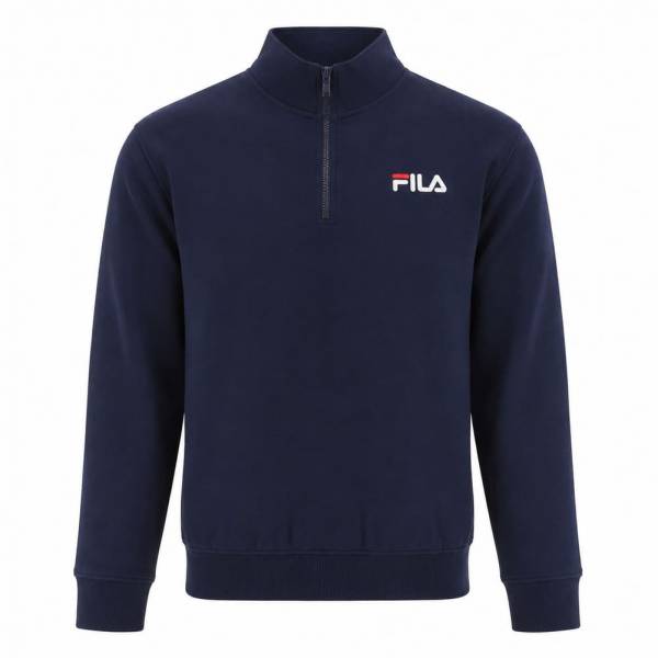 FILA "Adam" Retro Uomo 1/4-Zip Felpa LMPSM019-Navy