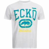 Ecko Unltd. Saiya Hommes T-shirt ESK04748 Blanc Bleu