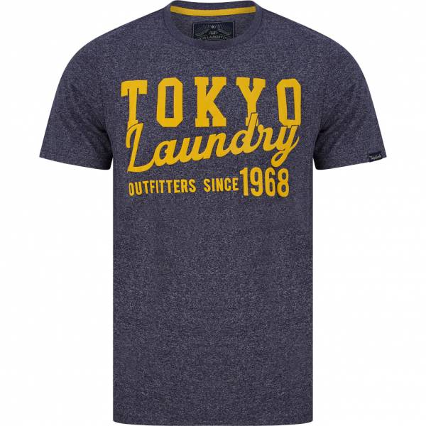 Tokyo Laundry Underline Hommes T-shirt 1C18216 Navy Meule