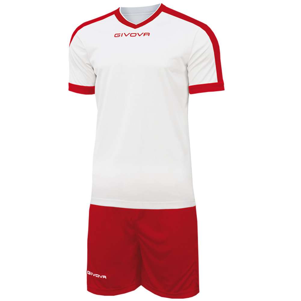 Givova Kit Revolution Camiseta de fútbol con Pantalones cortos blanco ...