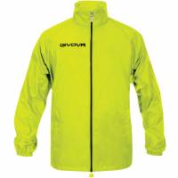 Preview: Givova Rain Jacket "Rain Basico" neon yellow Preview: Givova Rain Jacket "Rain Basico" neon yellow