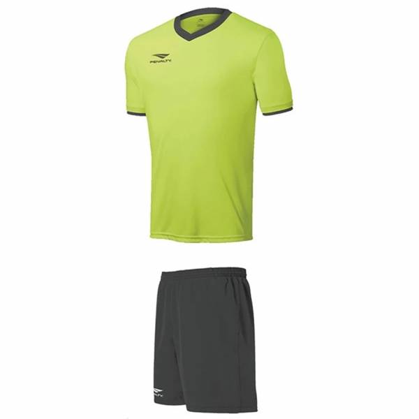 PENALTY Era Uomo Kit da calcio 2 pezzi Verde fluo/Grigio scuro 3.085.075.027