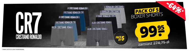 CR7 Boxershorts tylko 99,95 Zł