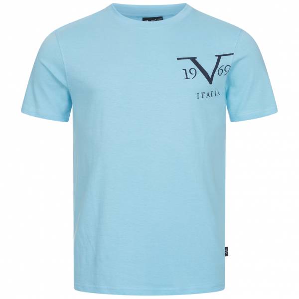 19V69 Versace 1969 Big Logo Herren T-Shirt VI20SS0010B hellblau